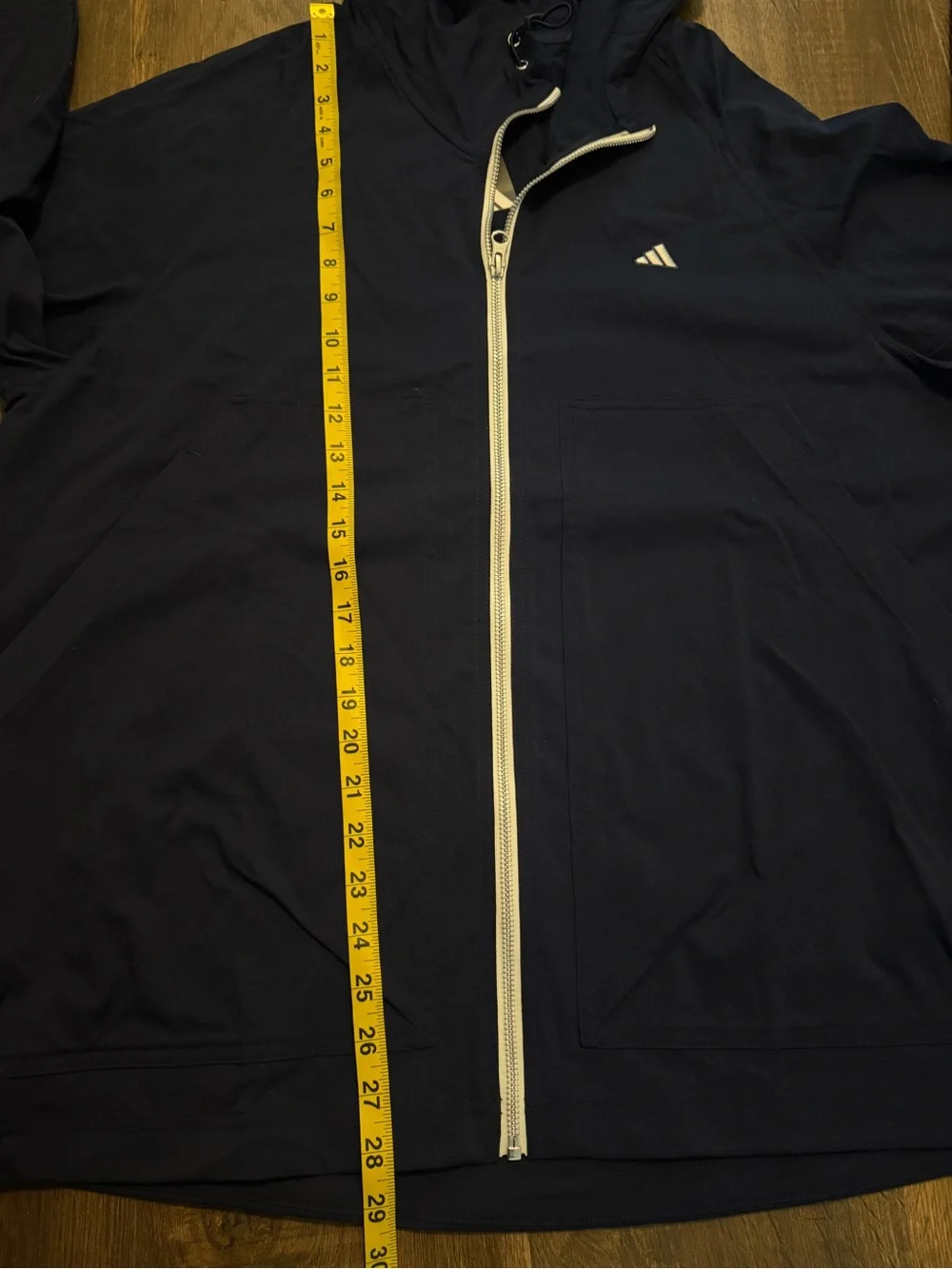 adidas Go To Utility DWR FZ Hooded Jacket - Navy - Mens L - NWT